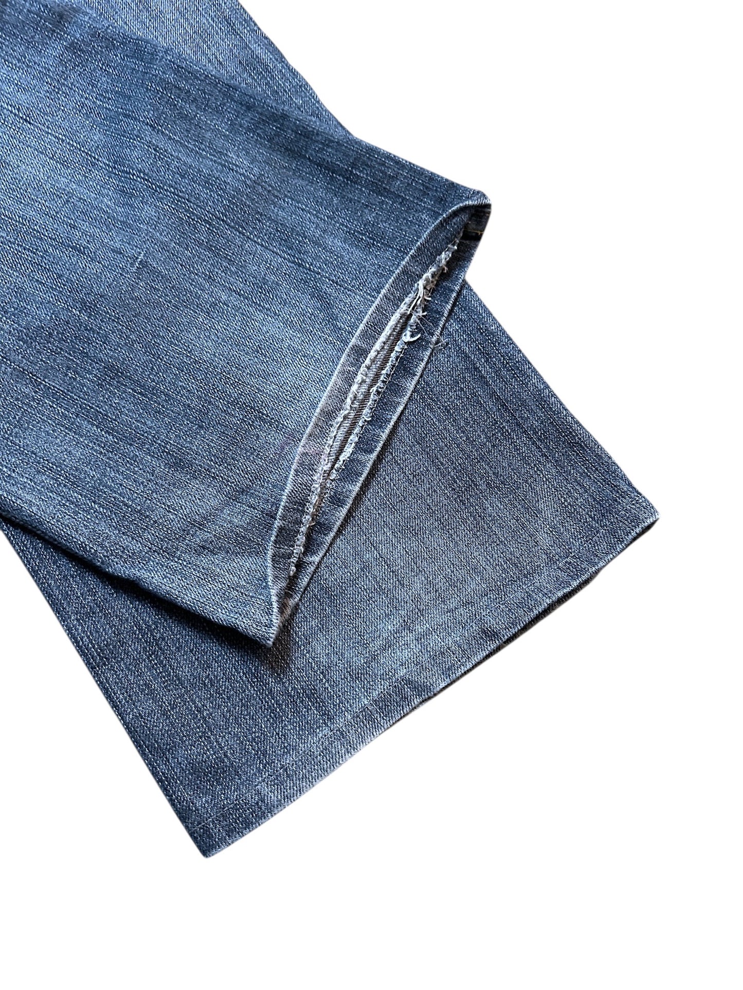 Levi's Jeans Washed Denim Grau Blau Wide Leg Größe 33