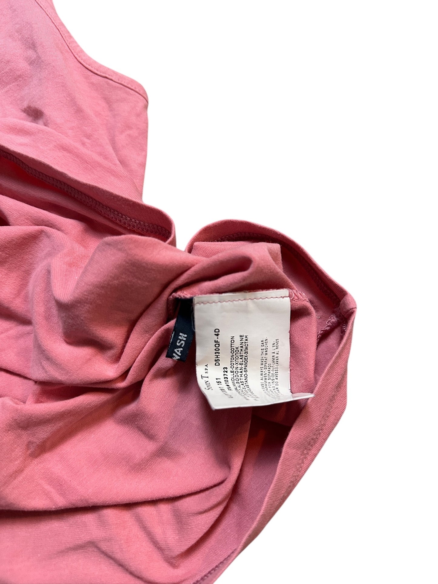 Armani Jeans Vintage Top Korall Glitzer Adler Logo Shirt Style Rosa S