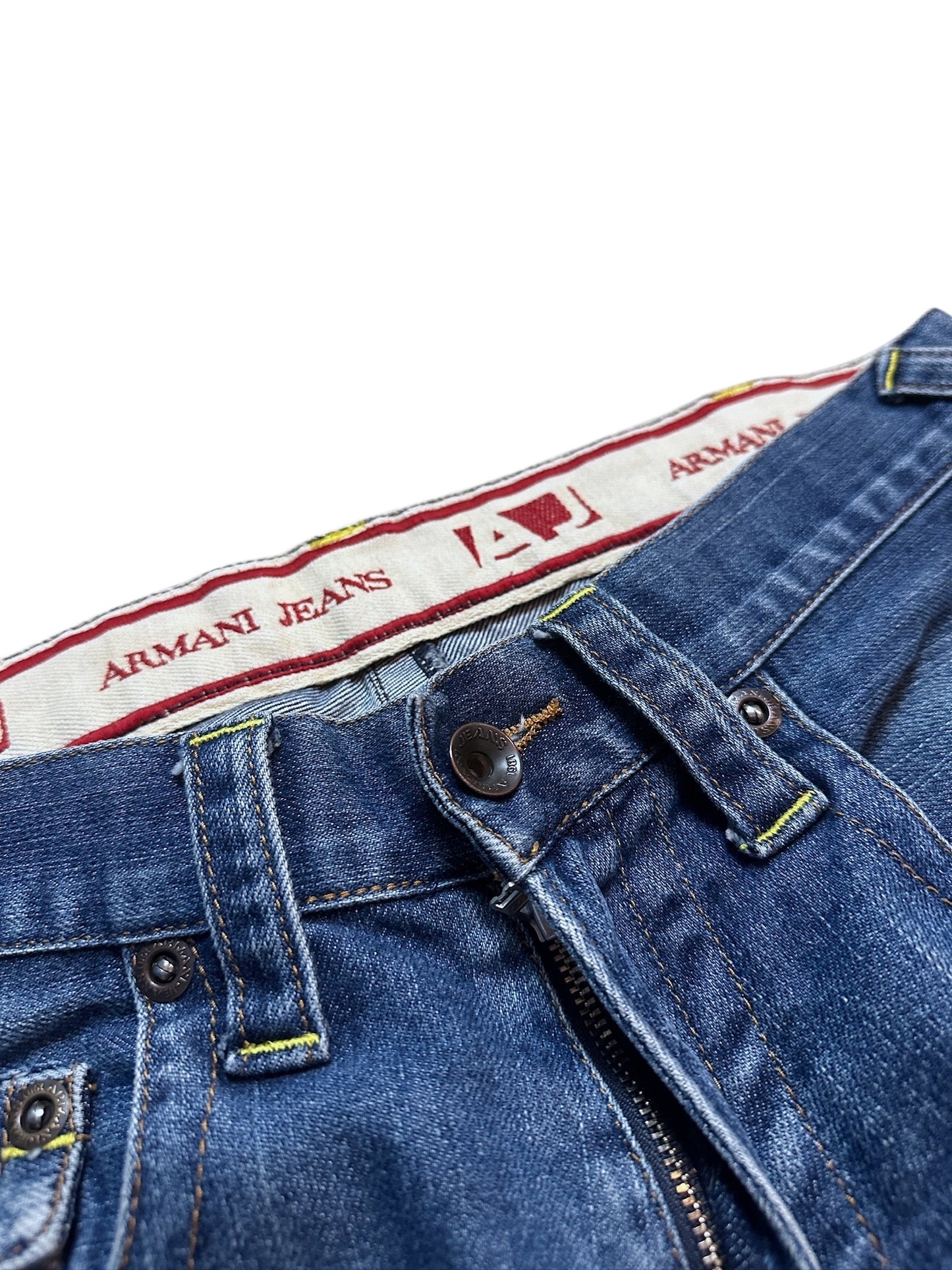 Armani Jeans Vintage Hose Blau Denim Größe 32
