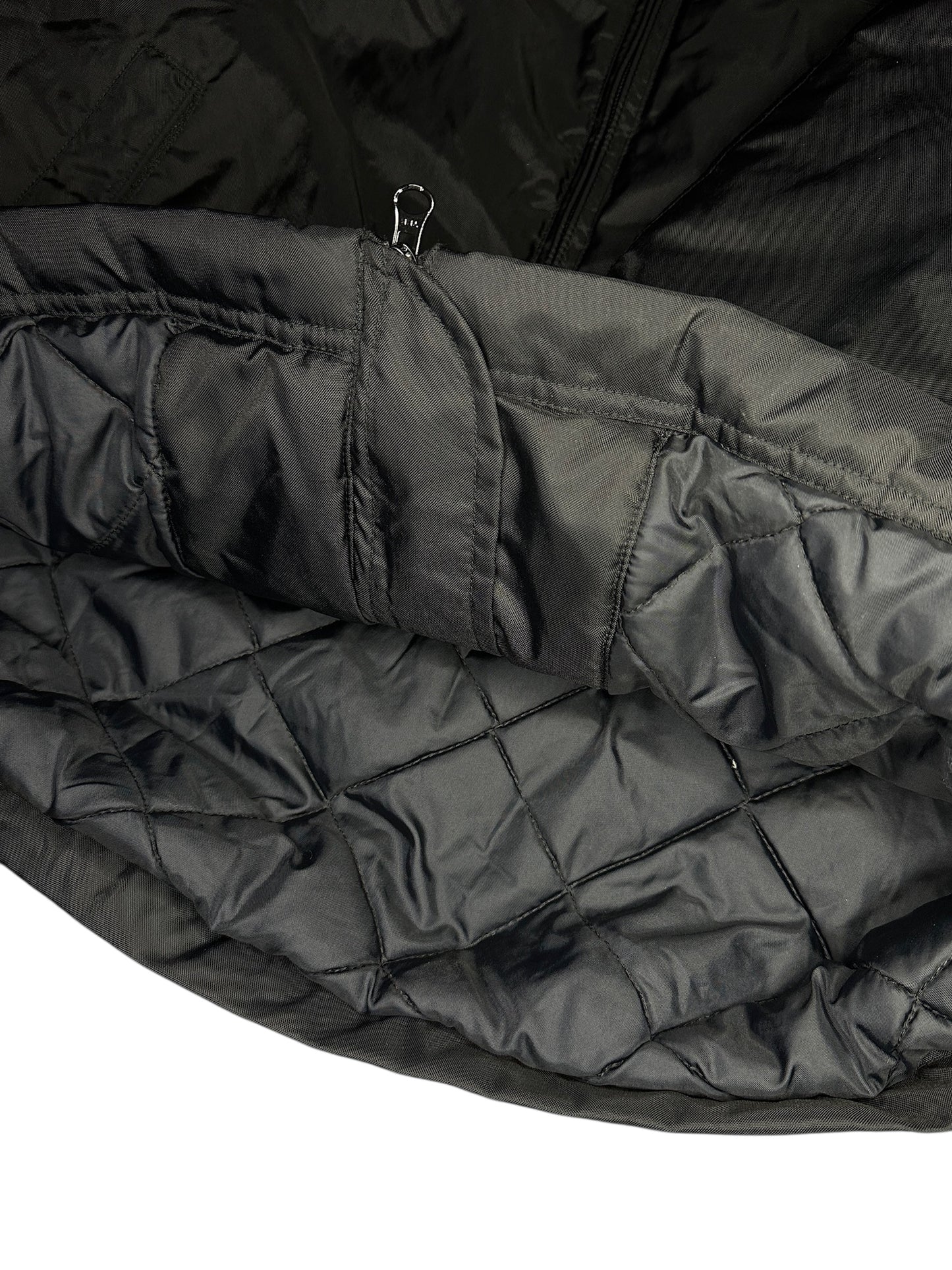 Nike Vintage Regenjacke Windbreaker Mantel Draußenjacke Reflektoren Parka Schwarz M