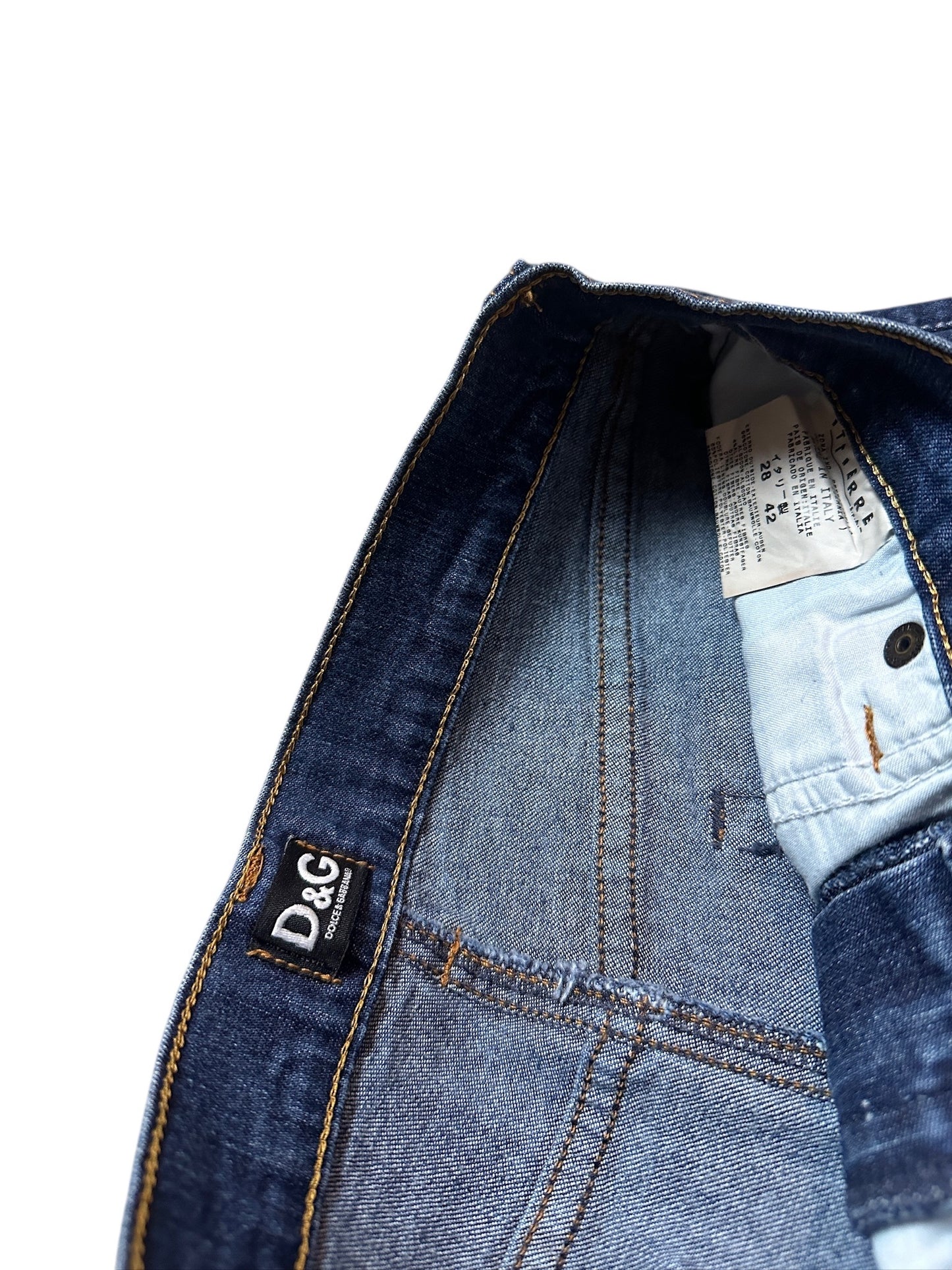 Dolce & Gabbana Jeans Denim Hose Backprint Größe 28