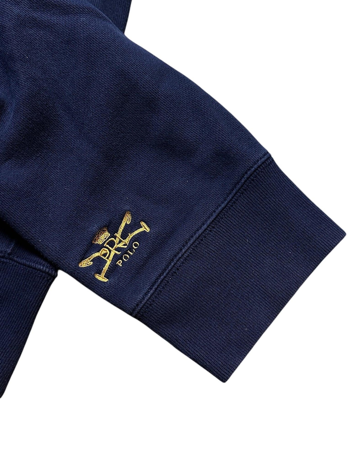 Ralph Lauren Big Pony Hoodie LXVII Vintage Kapuzenpullover Navy Blau Gr XL