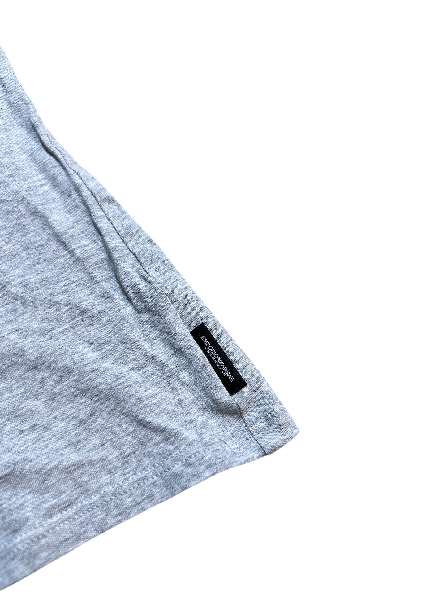 Emporio Armani Vintage Top Grau Strass Logo Tank Top Underwear S