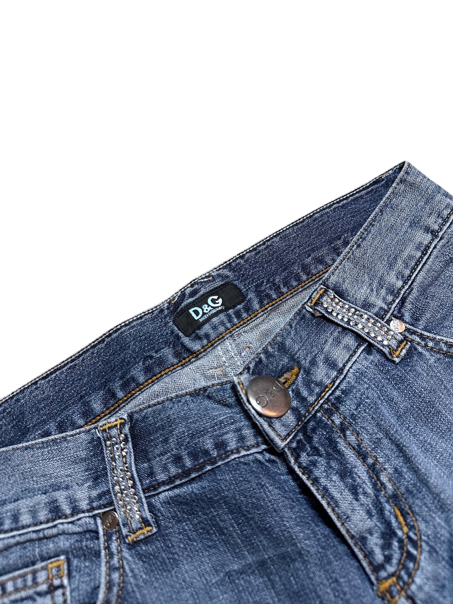 Dolce & Gabbana Glitzerbund Jeans (S)