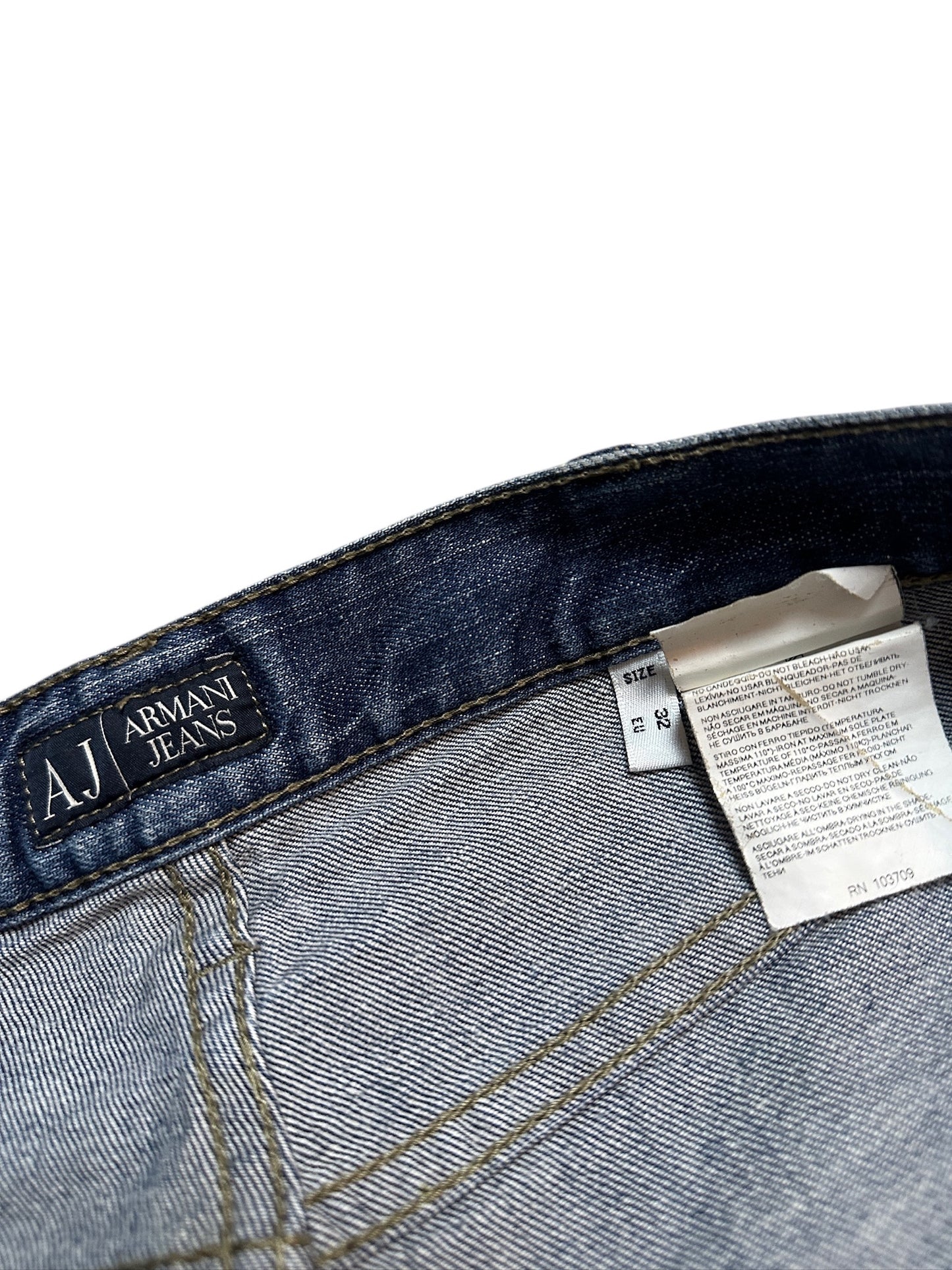 Armani Jeans Vintage Jeanshose Denim Blau Größe 32