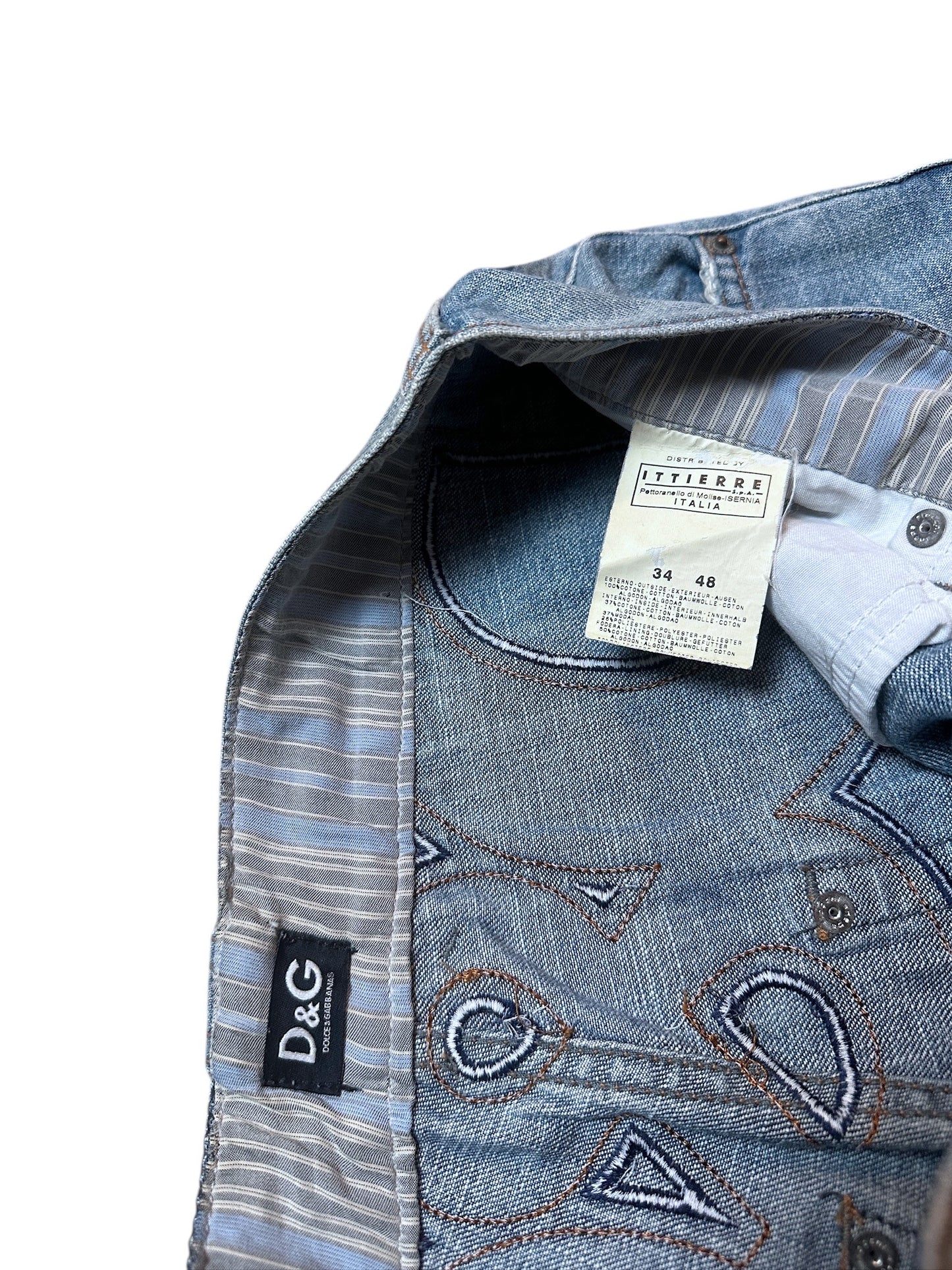 Dolce & Gabbana Big Backprint Denim Jeans 34