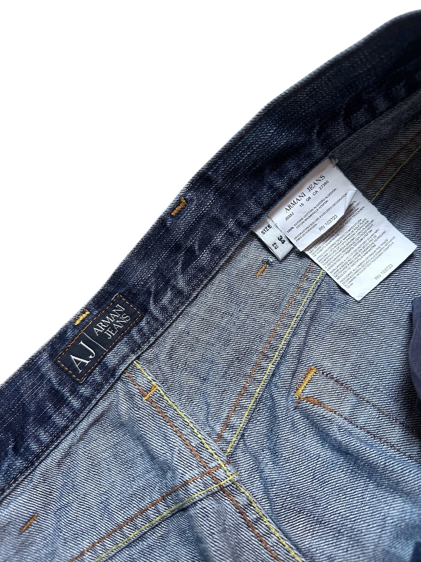 Armani Jeans Vintage Jeanshose Denim Hose Blau Größe 34