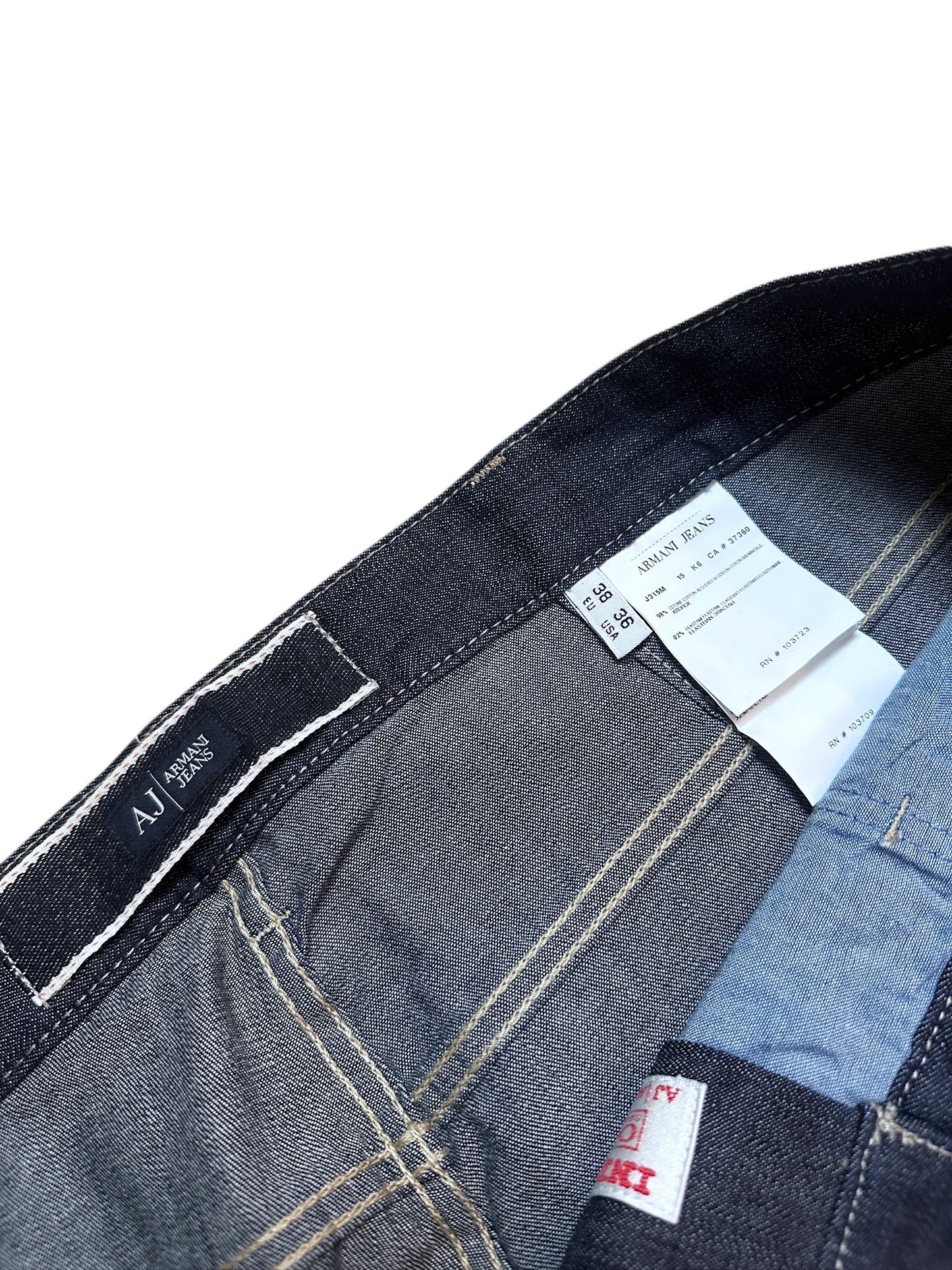 Armani Jeans Vintage Baggy Jeanshose Hose Blau Größe 38