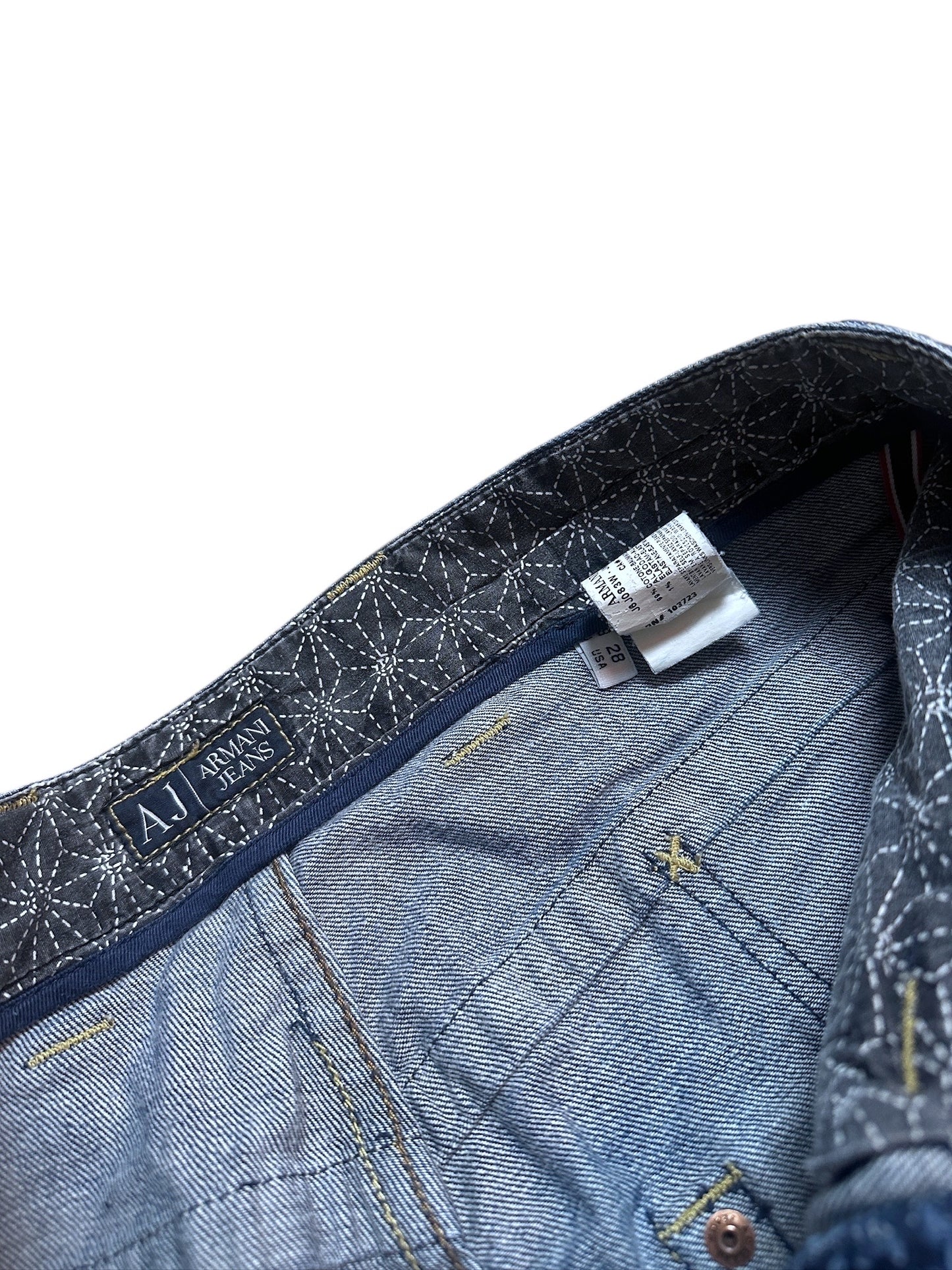 Armani Jeans Vintage Jeanshose Blau Denim Pants Hose Logo 29