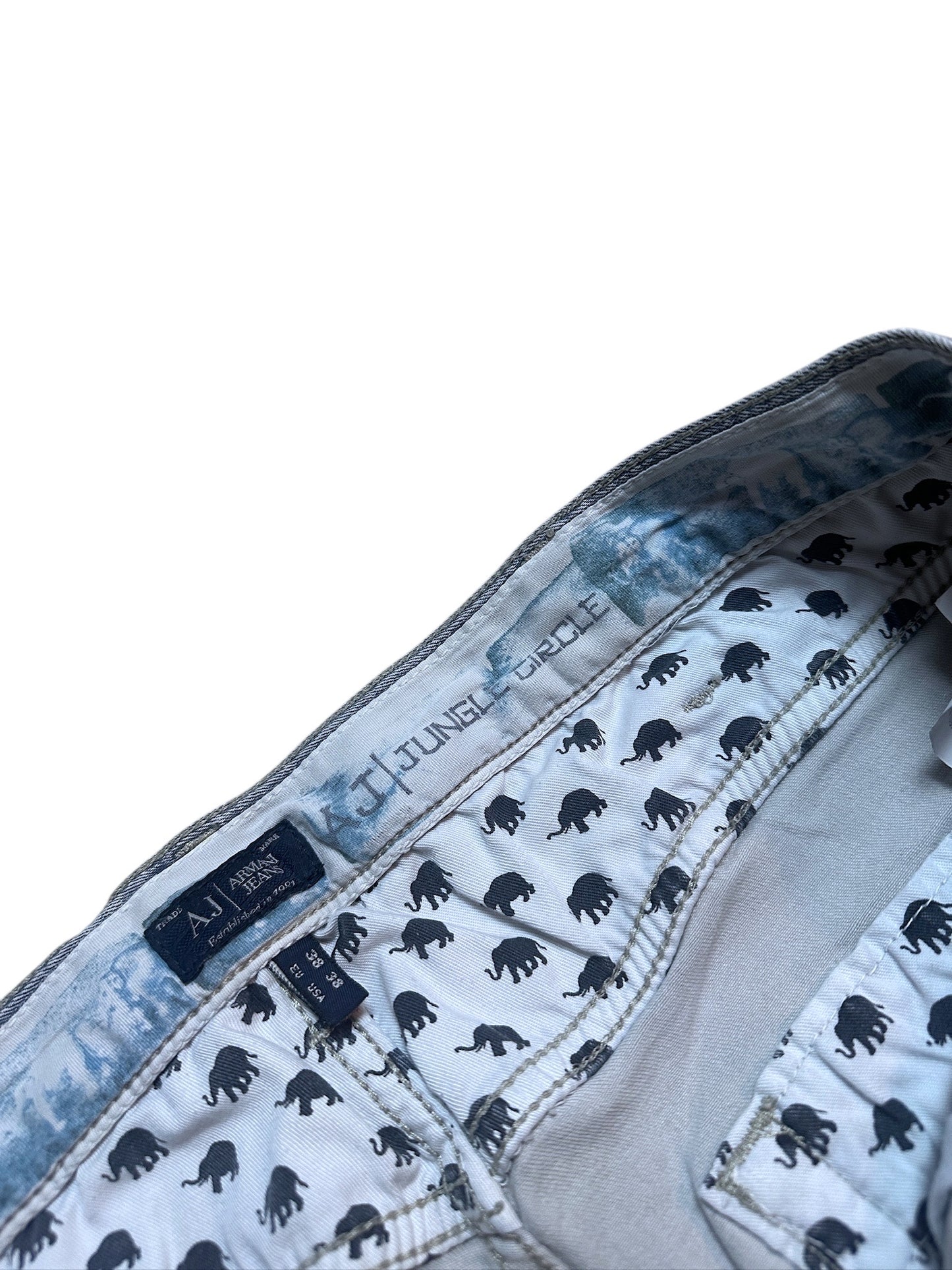 Armani Jeans Vintage Jeanshose Grau Denim Pants Hose Logo 38