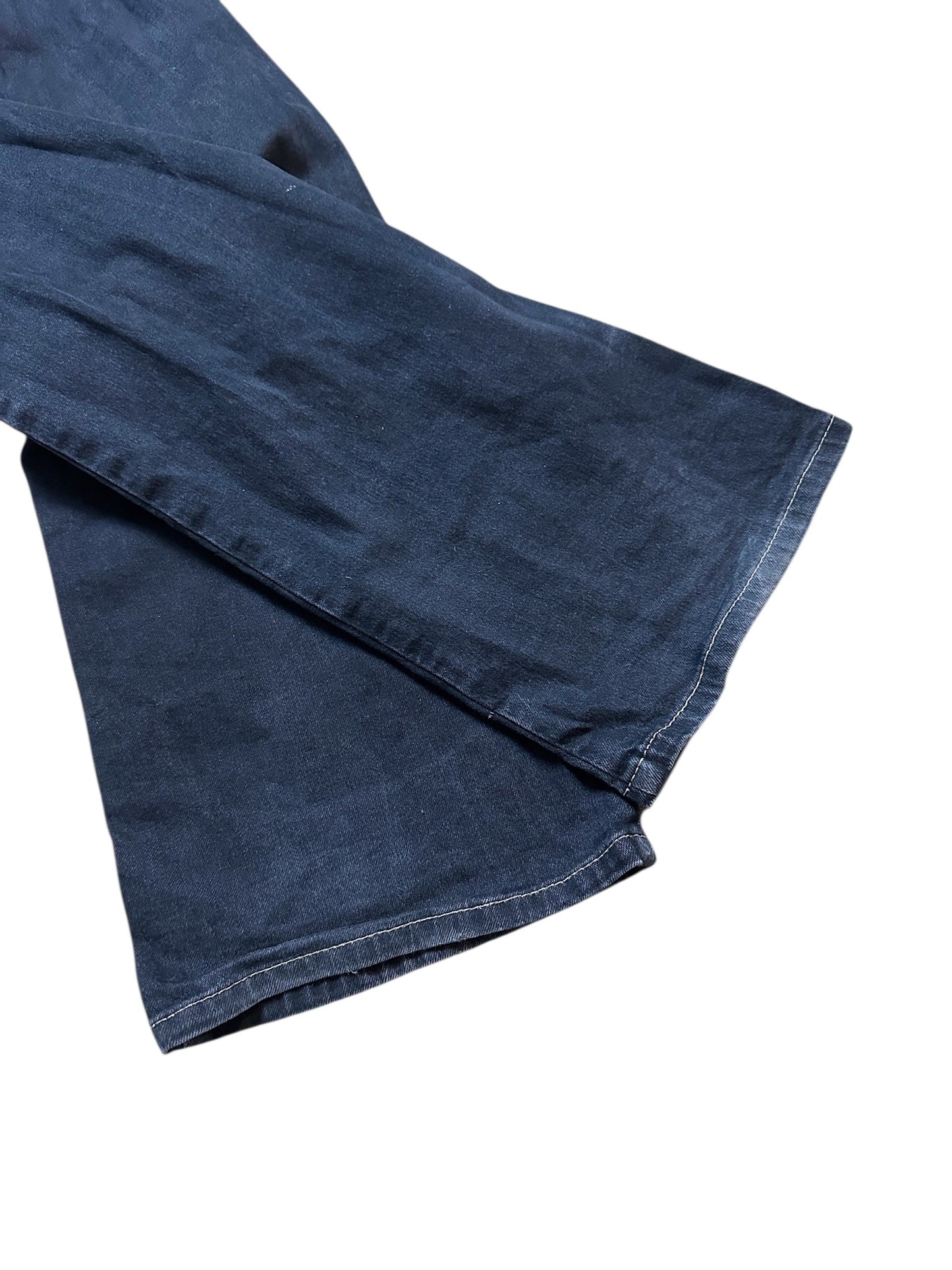 {{Armani Jeans Blau Vintage W32 Denim Pants Baggy Leg Logo Patch Vintage Style}} vintage fashion.