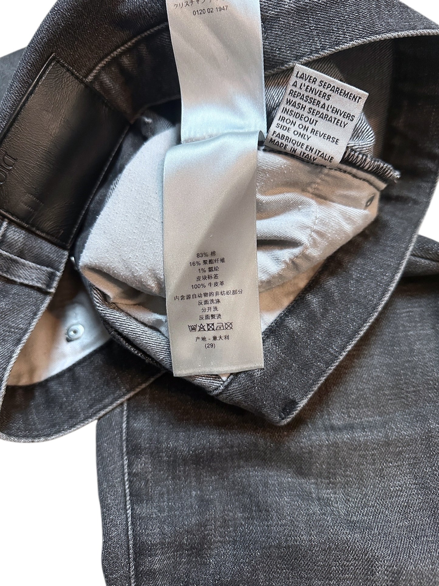 {{Dior Hedi Slimane Jeans Slim Grau Vintage Denim Gr W29 Archive Luxury Denim}} vintage fashion.