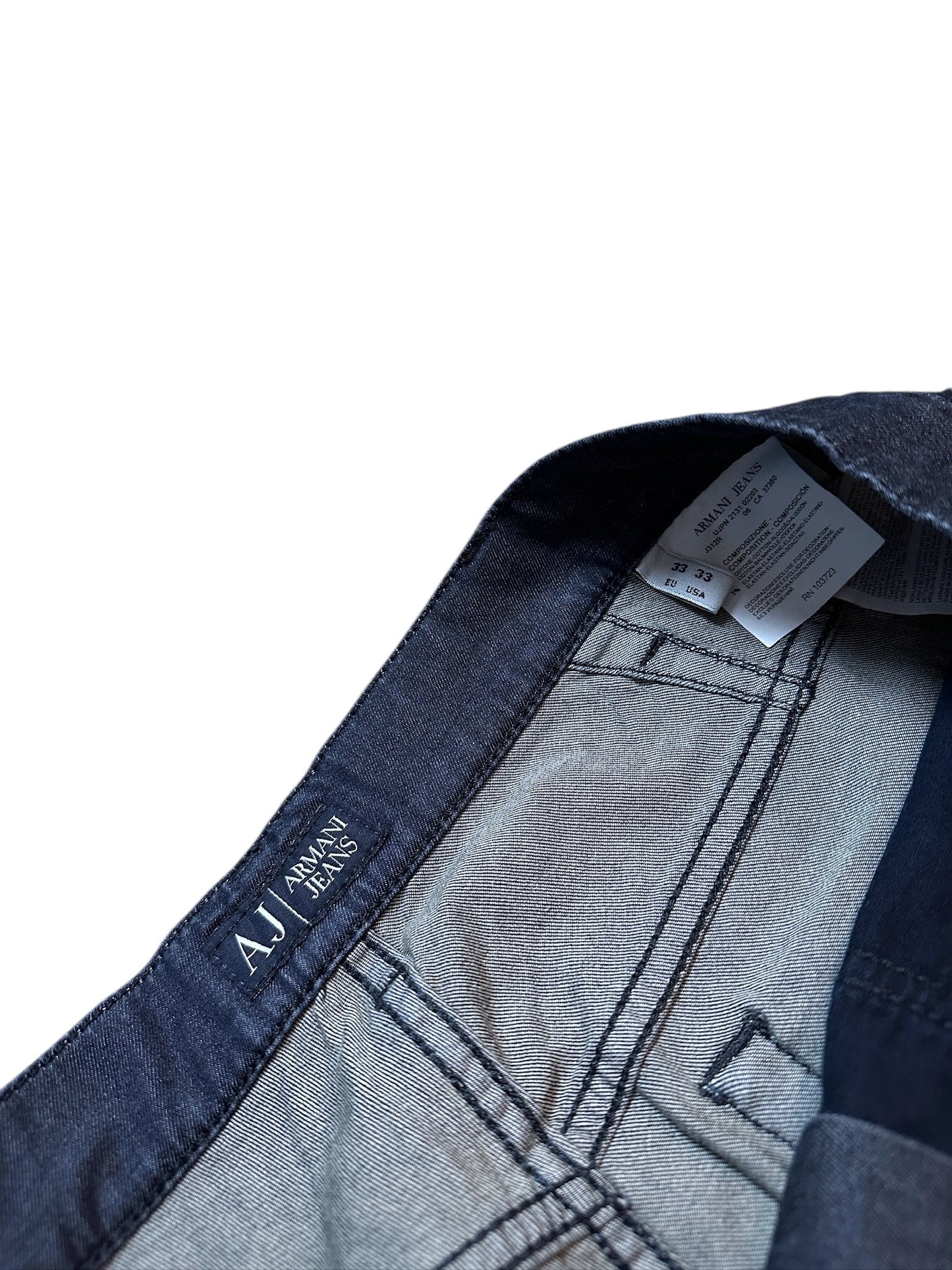 {{Armani Jeans Blau Vintage W33 Denim Pants Baggy Eagle Logo}} vintage fashion.