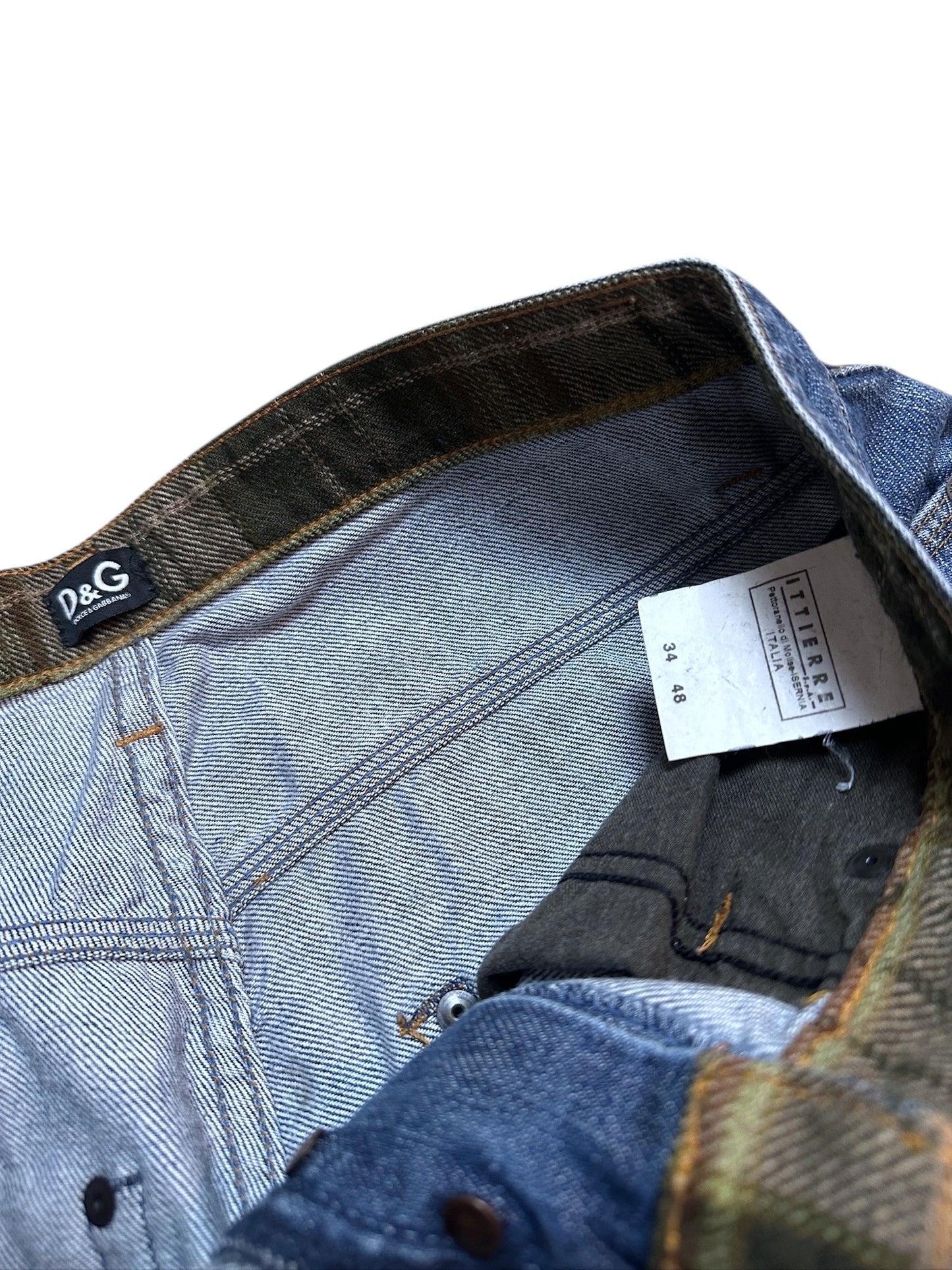 Dolce & Gabbana Vintage Jeanshose Denim Pants Hose Blau Logo 34