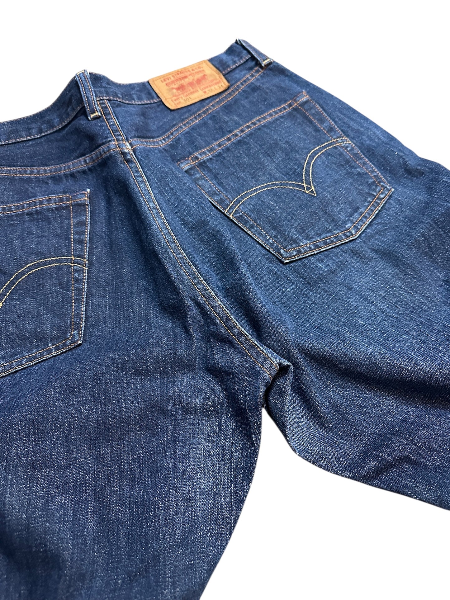 Levi's 504 Vintage Baggy Blue Denim Jeans Jeanshose Hose 32
