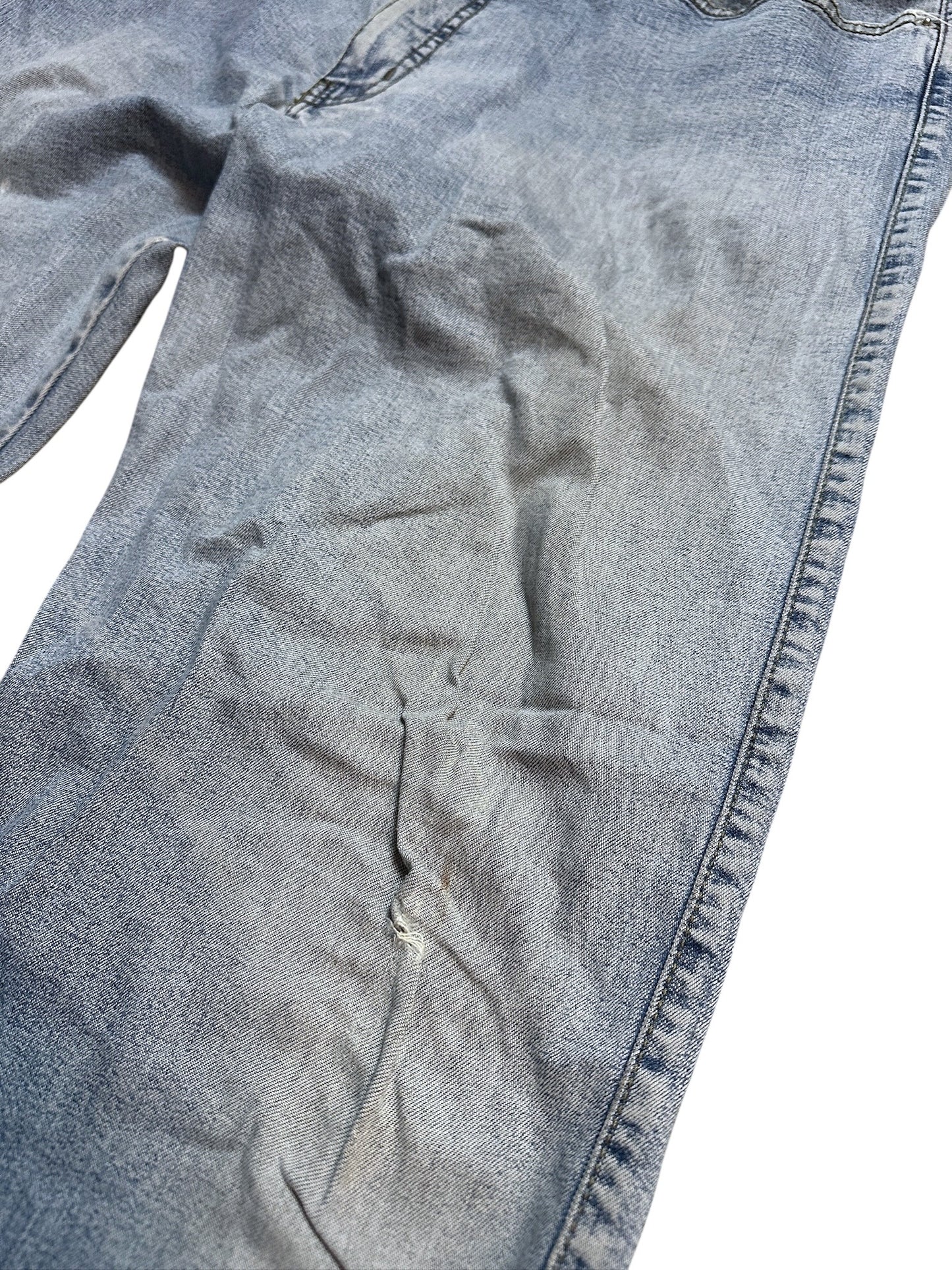 Armani Jeans Vintage Jeanshose Denim Pants Hose Blau Waschung Logo 36