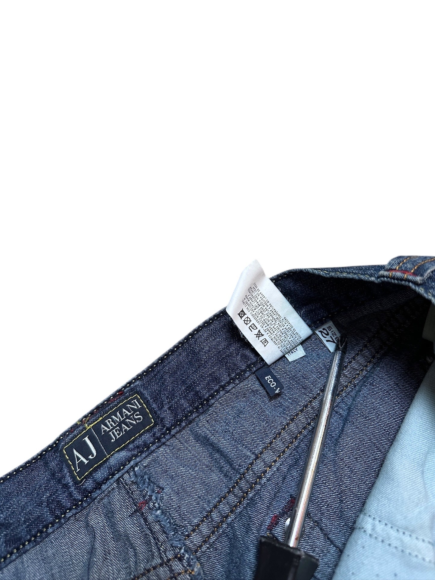 Armani Jeans Vintage Jeanshose Pants Hose Denim Blau Logo 27