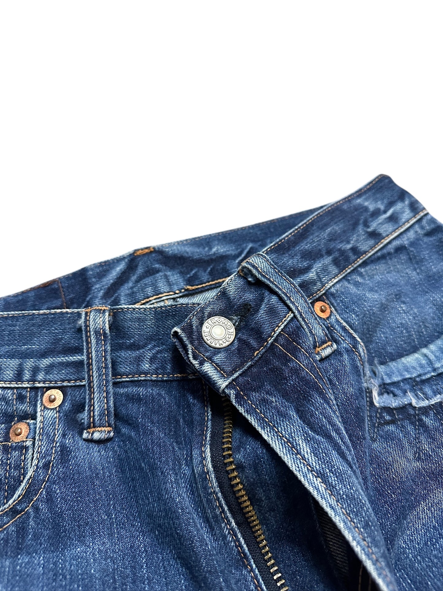 Blue Blue Japan Vintage Distressed Ripped Denim Jeans Blau 30