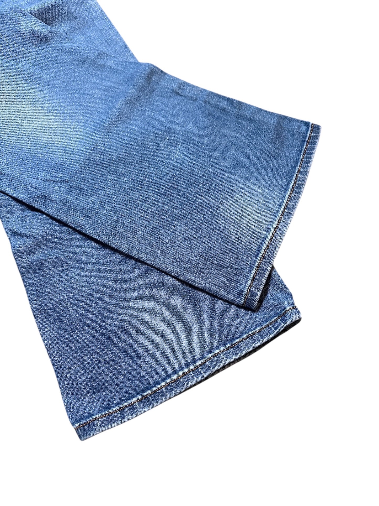 Armani Jeans Vintage Jeanshose Denim Pants Hose Blau Waschung Logo 34