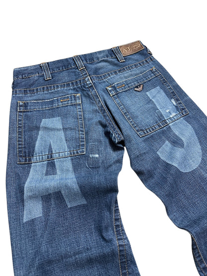 Armani Big Backprint Jeans (M)
