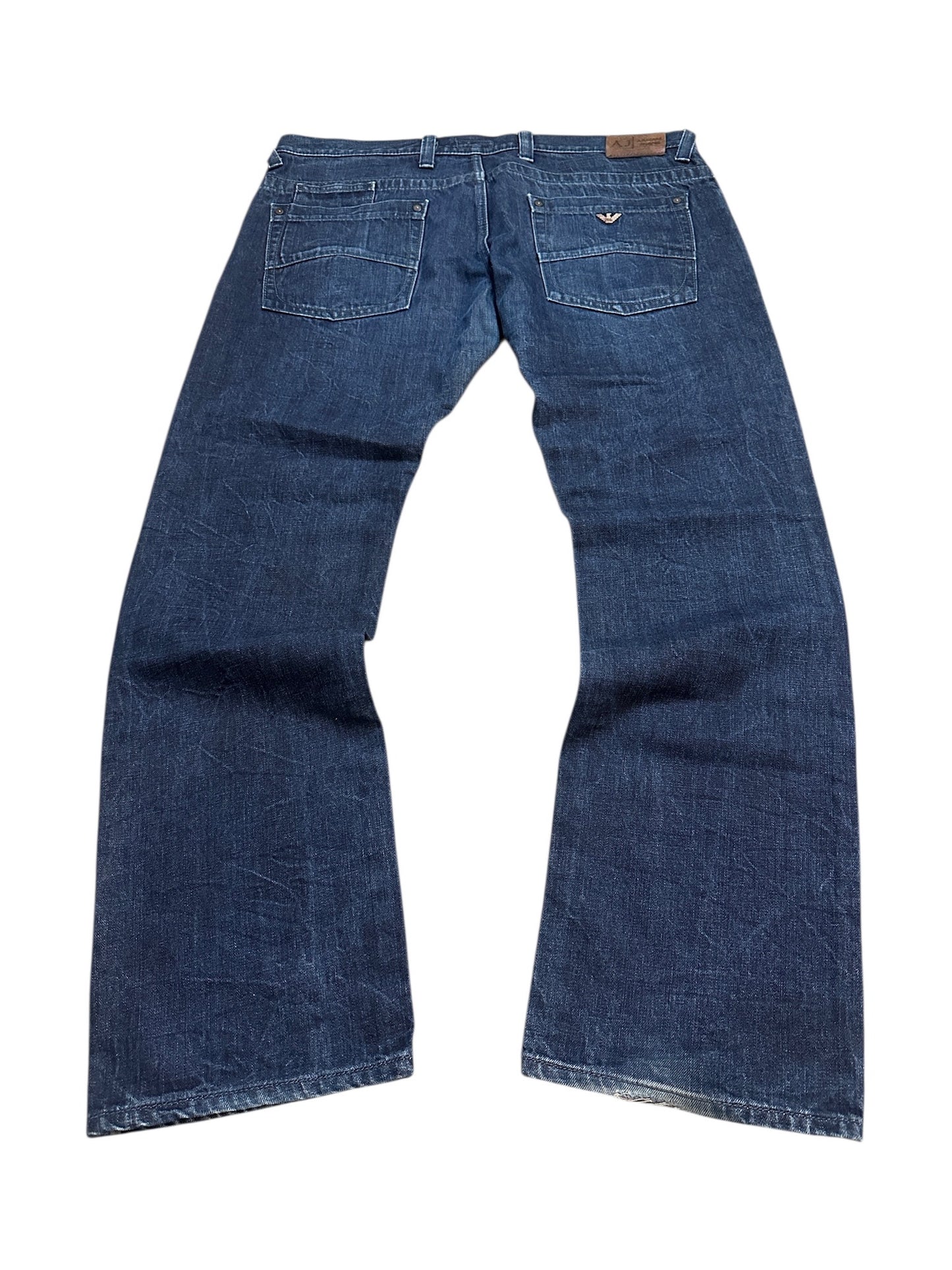 Armani Jeans Baggy Hose Vintage Denim Blau Größe 40