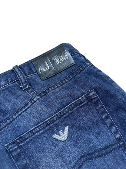 Armani Jeans Raw Denim Baggy Hose Blau Adler 36