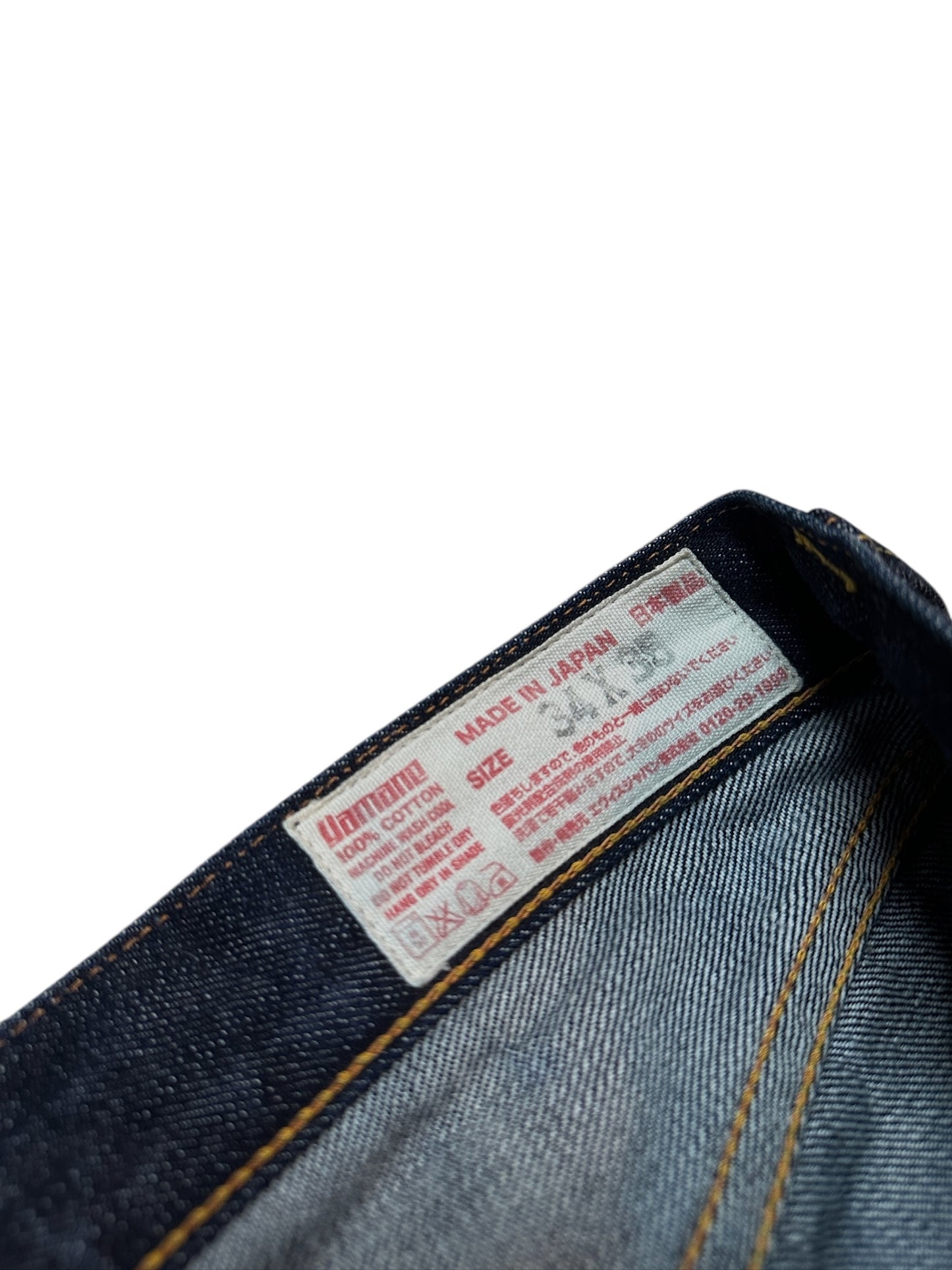 Evisu Jeans No. 2 Hose Raw Baggy Denim  2001 Backprint 34