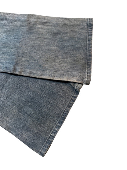 Kai-eu Japan Bootcut Jeans Floral Print Vintage Kyoto Denim XS