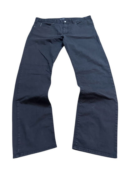 Armani Jeans Baggy Hose Adler Schwarz 40