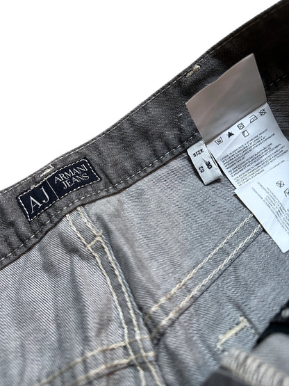 Armani Jeans Wide Leg Hose Adler Grau Adler 30