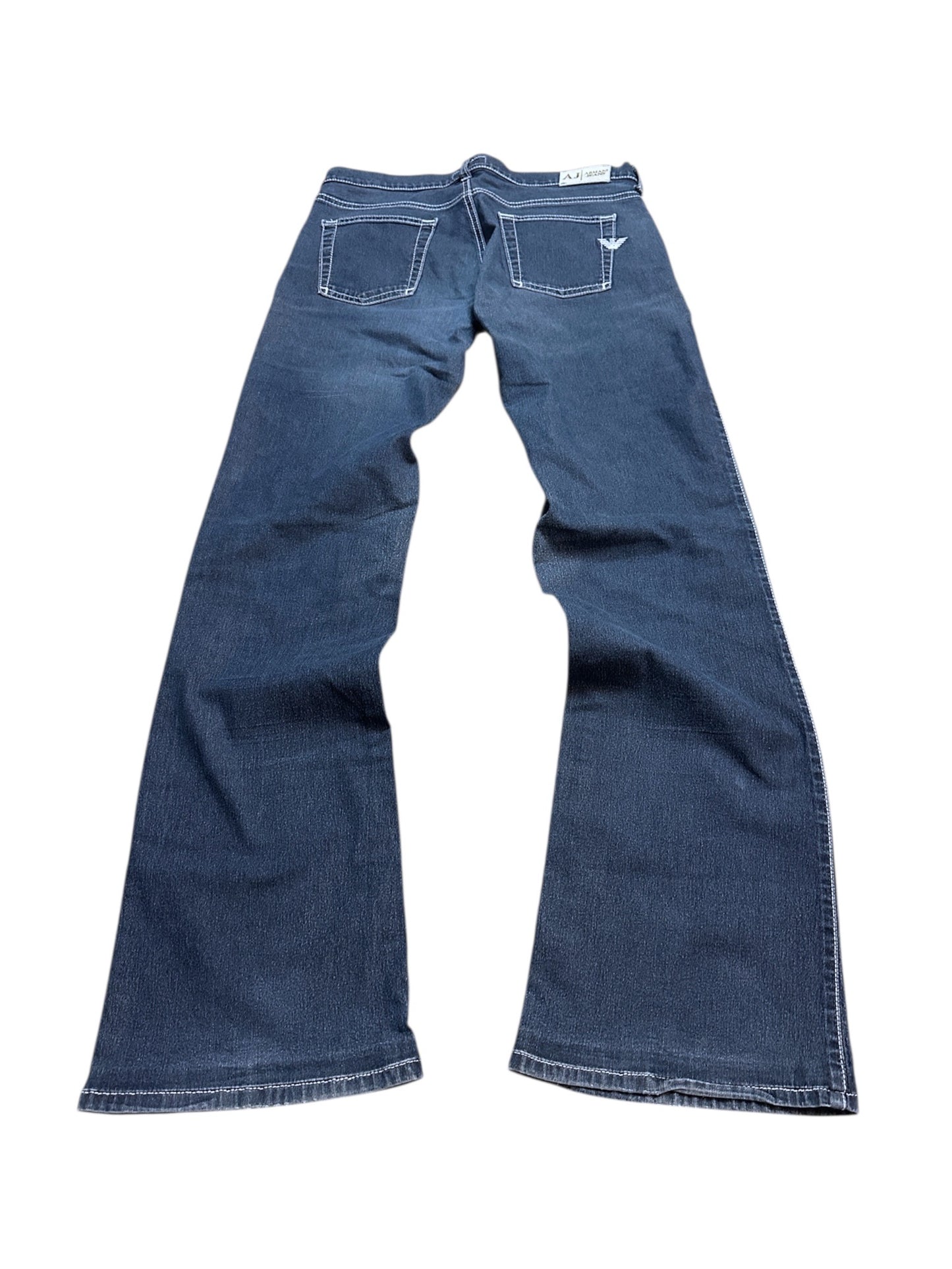 Armani Jeans Flared Hose Denim Blau Adler 27