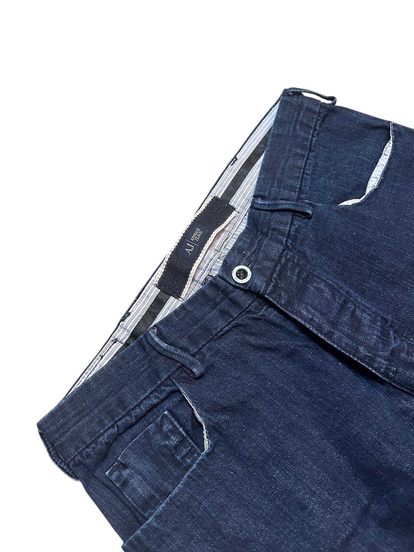 Armani Jeans Raw Denim Hose Blau Baggy 33