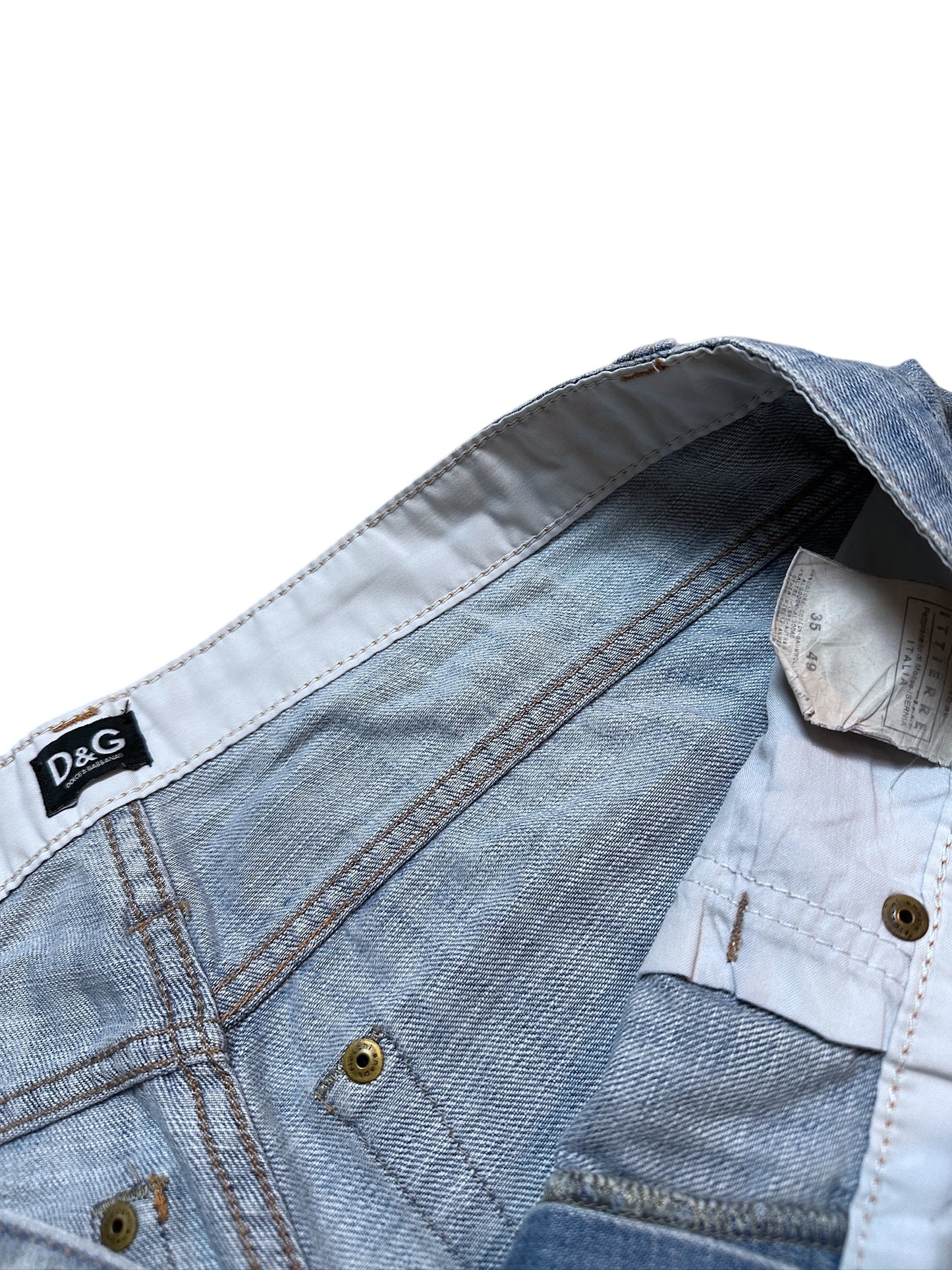 Dolce & Gabbana Don‘t Touch My Bum Denim Ripped Jeans Größe 35