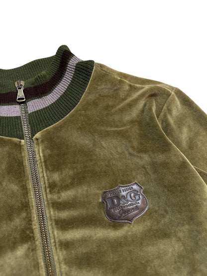 Dolce & Gabbana Velours Strickjacke (M)