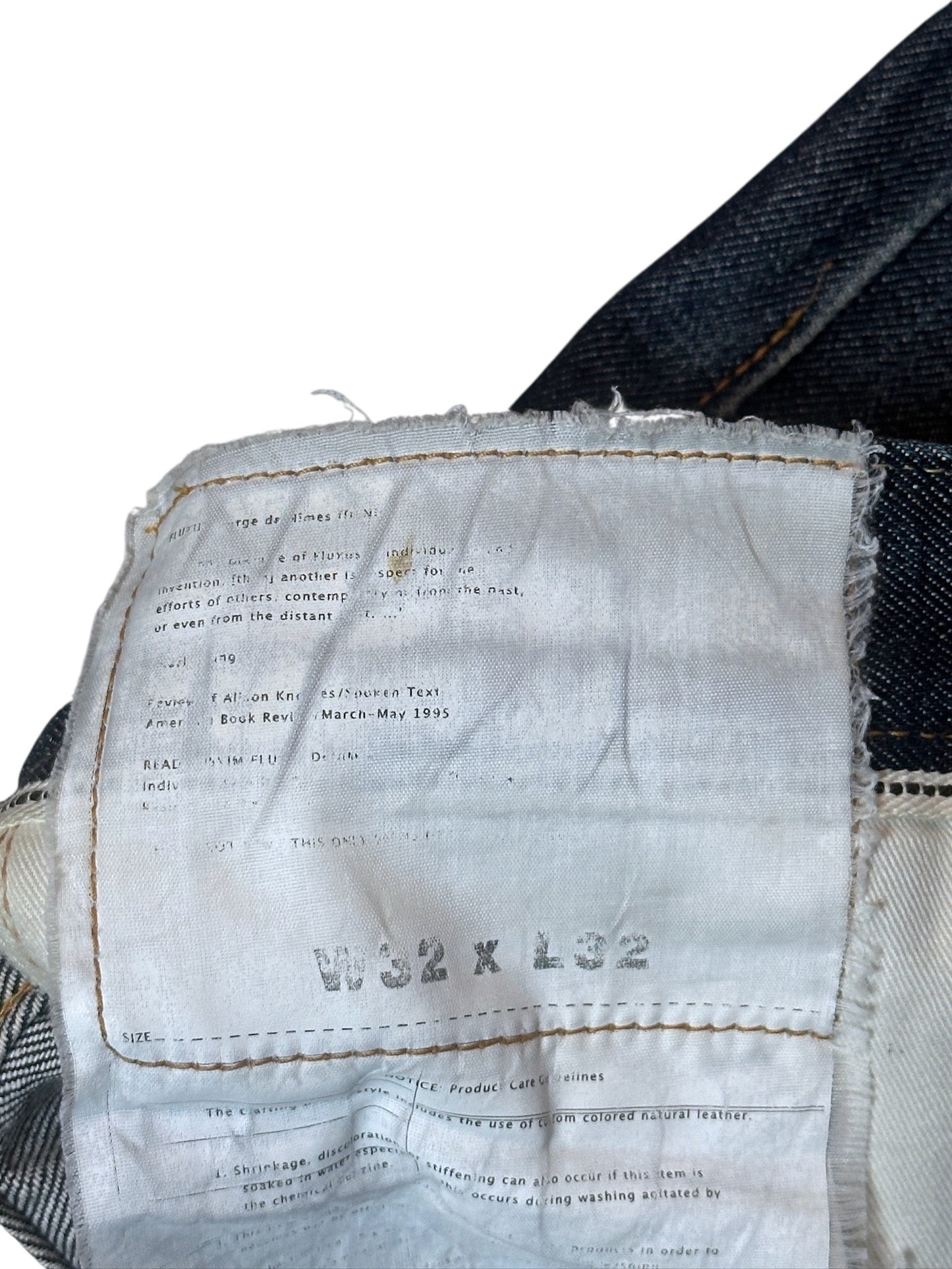 Visvim Japanese Selvedge Raw Denim W32 L32