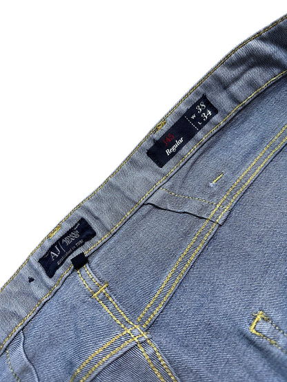 Armani Jeans Baggy Vintage Hose Jeanshose Denim Größe 38