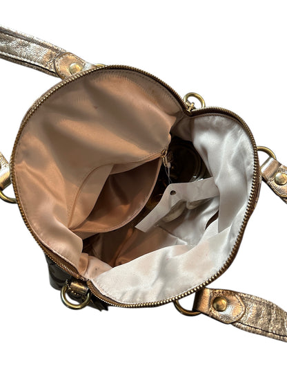 COACH Signature Metallic Monogram Zoe Satchel Handtasche