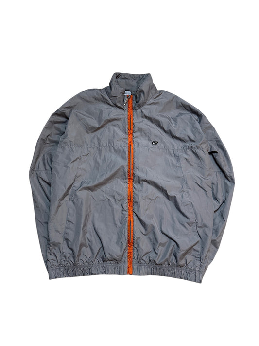 Nike Vintage Track Jacket Trainingsjacke Swoosh Grau Orange XL