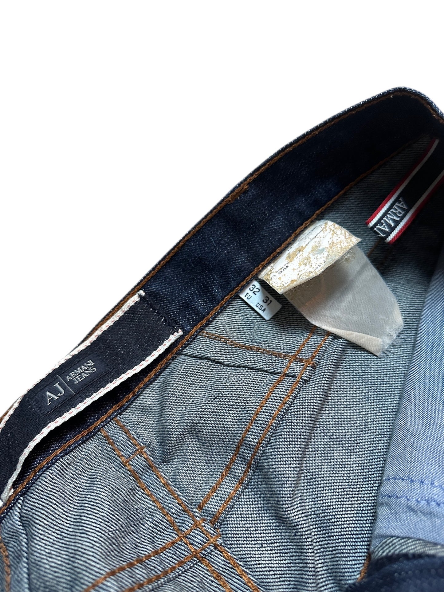 Armani Jeans Hose Vintage Baggy Raw Denim Größe 32