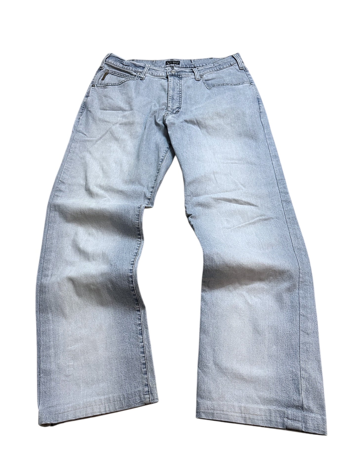 Armani Jeans Baggy Wide Leg Hose Adler 40