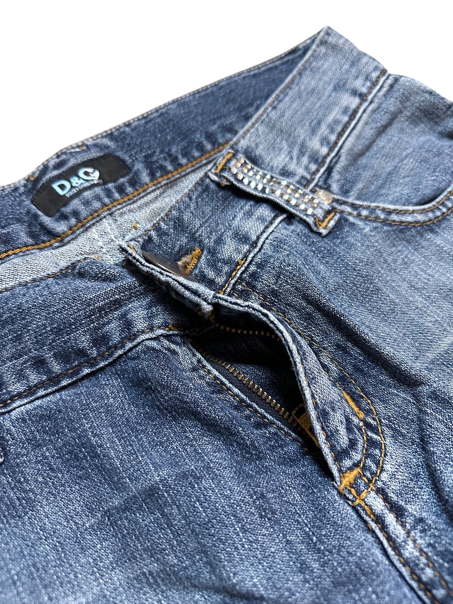 Dolce & Gabbana Glitzerbund Jeans (S)