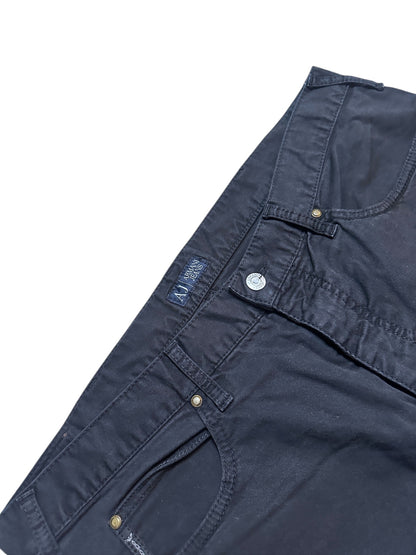Armani Jeans Baggy Hose Adler Schwarz 40