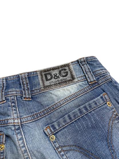 Dolce & Gabbana Jeans Denim Hose Flared Blau S