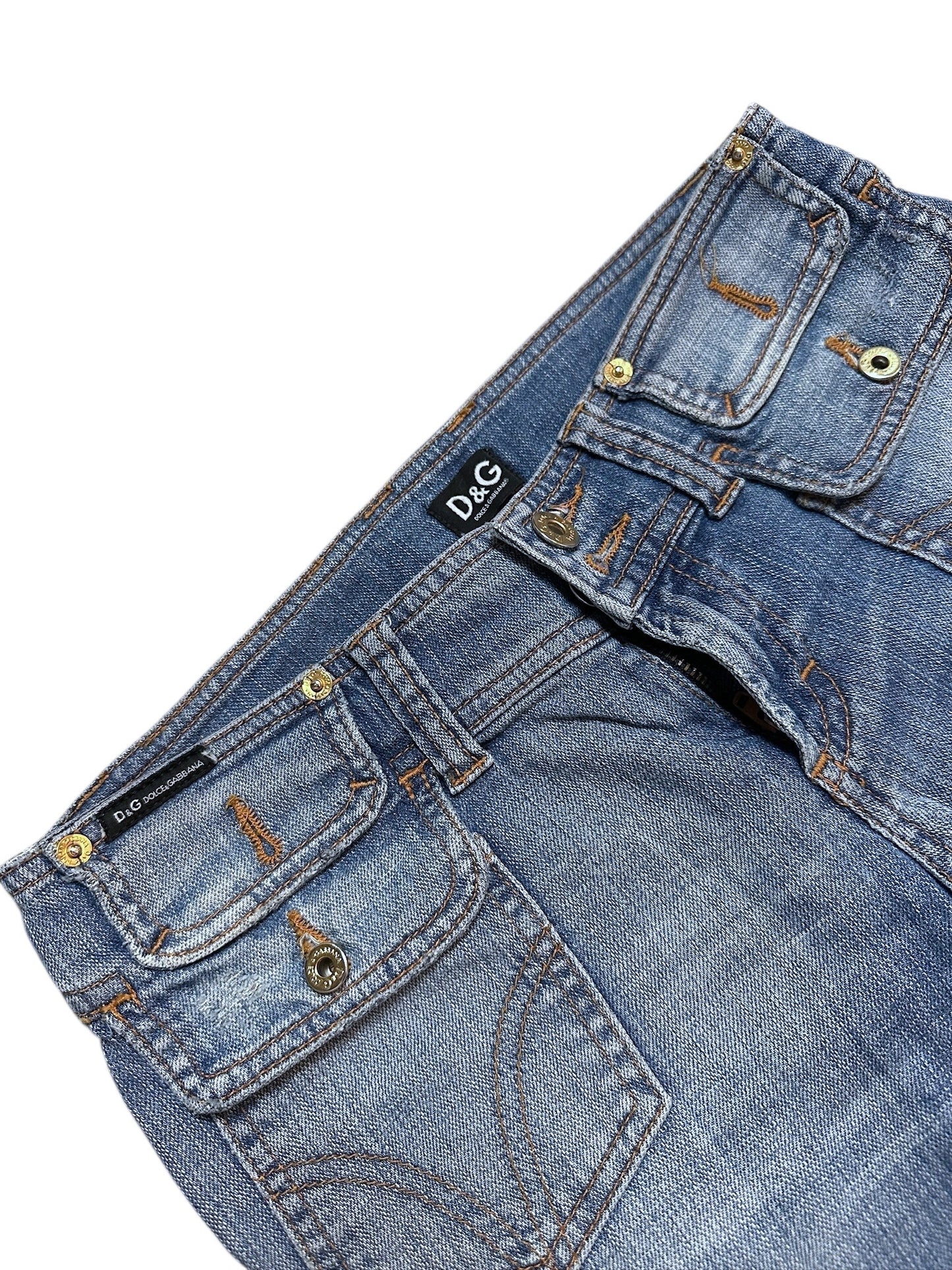 Dolce & Gabbana Jeans Denim Hose Flared Blau S