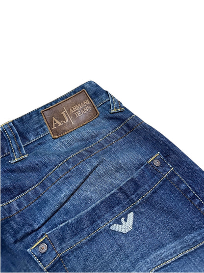 Armani Jeans Washed Denim Hose 32