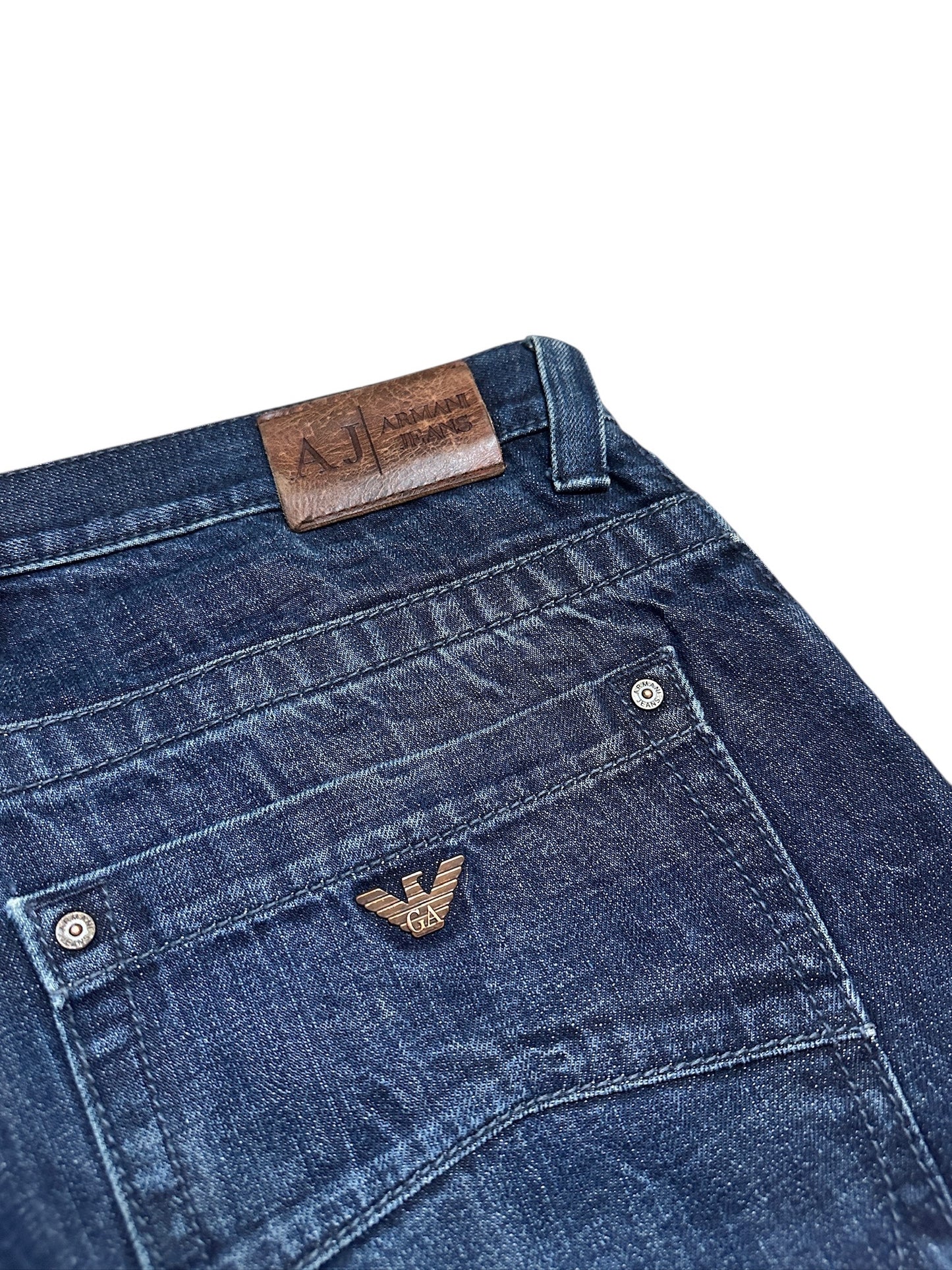 Armani Jeans Baggy Hose Vintage Denim Blau Größe 40