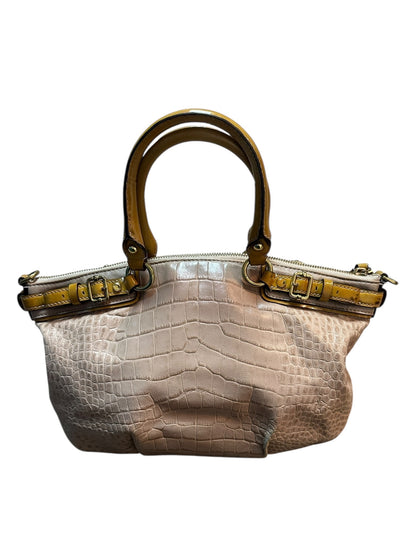 COACH Kristin Croc Satchel Embossed Bag Handtasche mit Charms