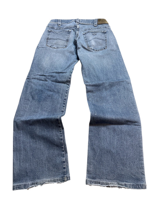 Armani Jeans Vintage Jeanshose Pants Hose Denim Blau Wide Leg Logo 36