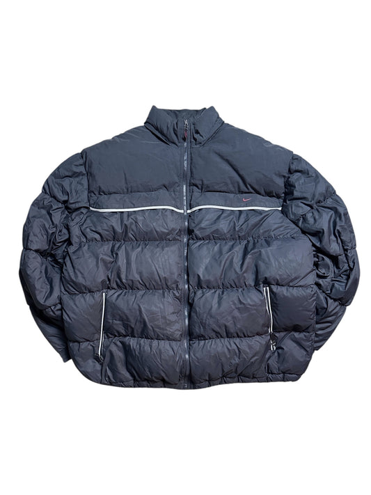 Nike Vintage Schwarze Daunenjacke Puffer Daunen Winterjacke Größe XXL