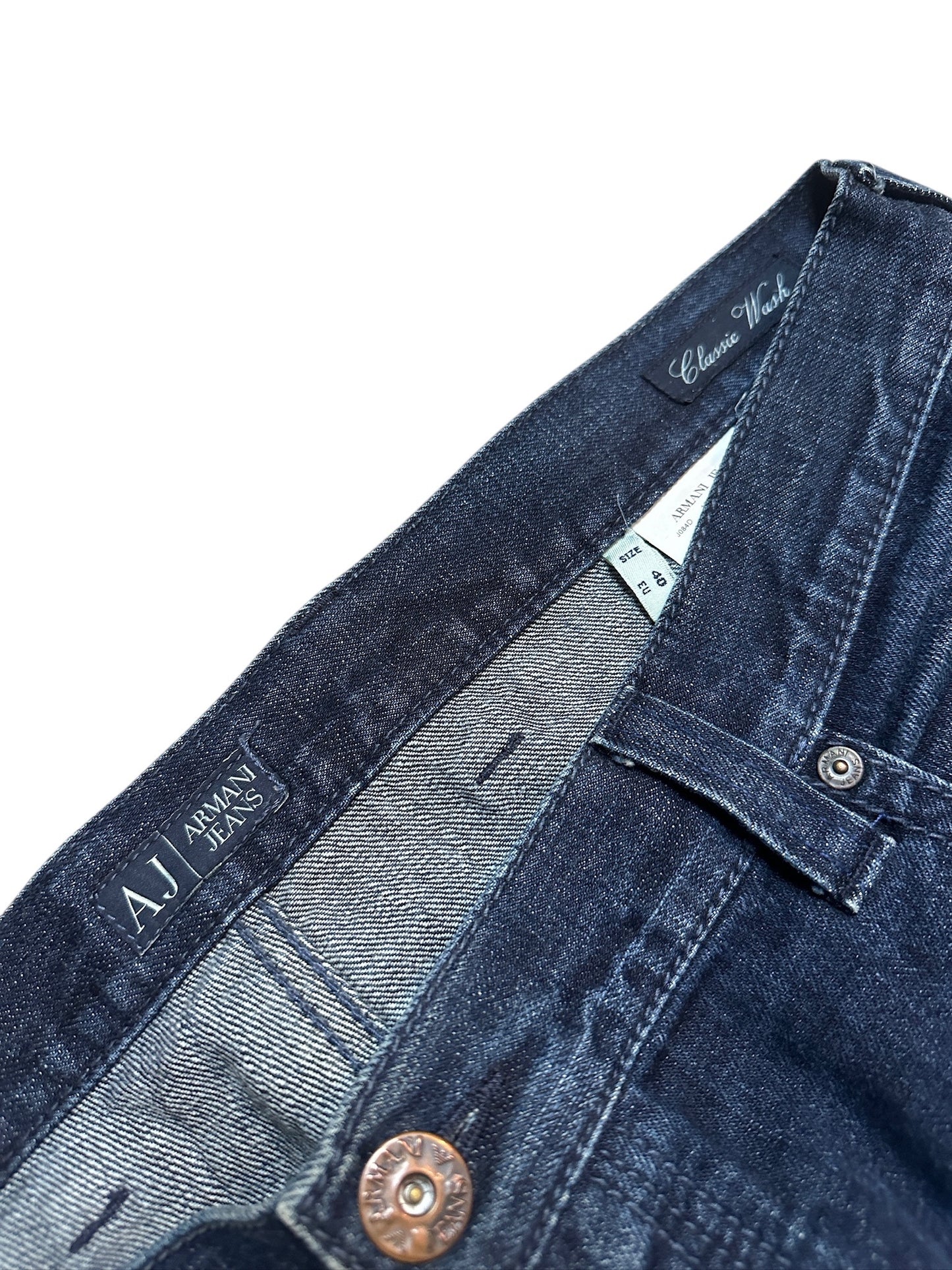 Armani Jeans Baggy Hose Vintage Denim Blau Größe 40